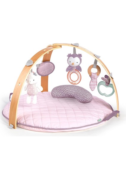 Rahat Nokta Çift Taraflı Yorgan Aktivite Spor Salonu ve Ahşap Çubuklu Oyun Minderi