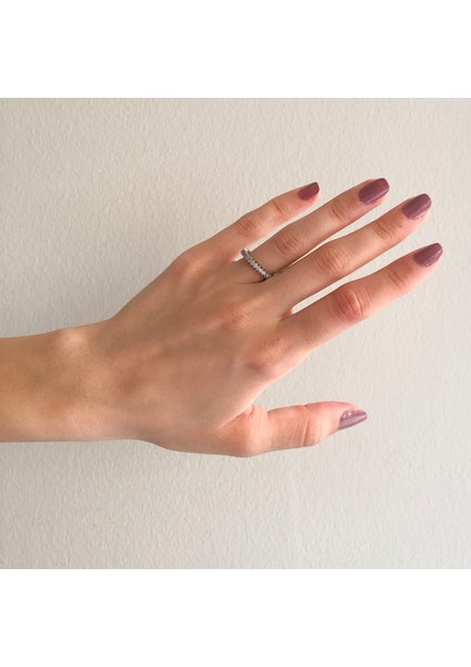 925 Ayar Gümüş Zirkon Taşlı 1 Sıra Tam Tur Kadın Yüzük GKY-103 fiyatları