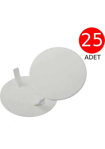 Buat Boat Kapağı Plastik Düz 25 Adet - Beyaz