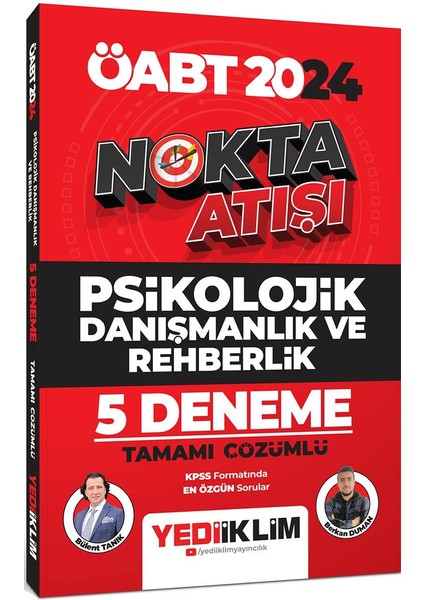 2024 ÖABT Nokta Atışı Psikolojik Danışmanlık ve Rehberlik Tamamı Çözümlü 5 Deneme
