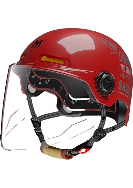 Retro Harley Yarım Kask 3c Hafif Motosiklet Kaskı (Yurt Dışından)