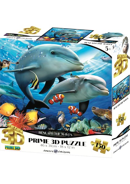 - Dalga Altında Yunuslar 150 Parça Puzzle 10897