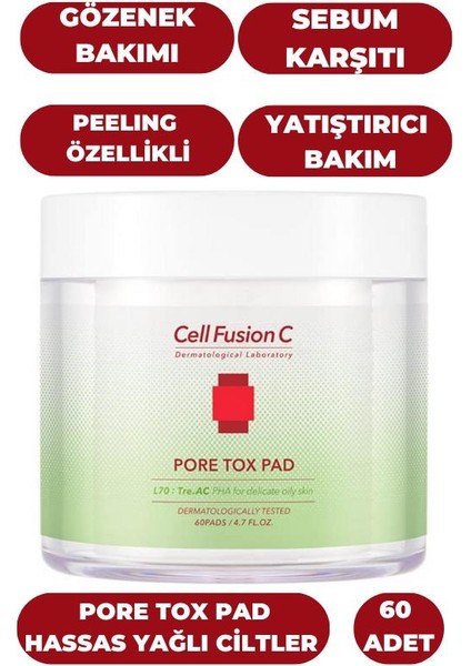 Pore Tox Pad- Bakım Pedi 60 adet
