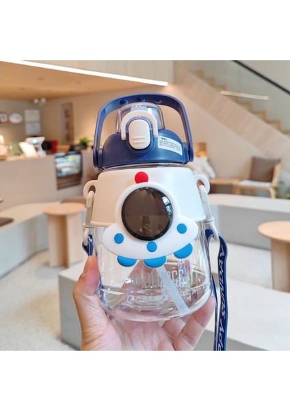 Sweet Rui 1200ML Astronot Taşınabilir Saman Plastik Su Şişesi (Yurt Dışından)