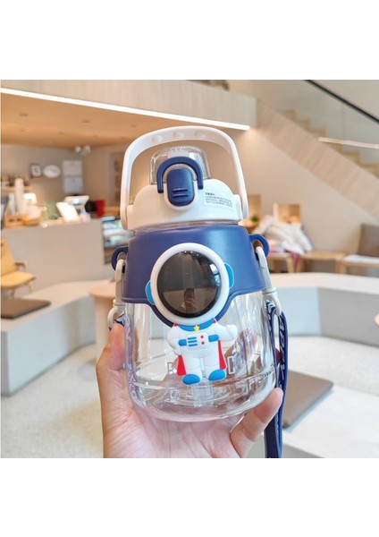 Sweet Rui 1200ML Astronot Taşınabilir Saman Plastik Su Şişesi (Yurt Dışından)
