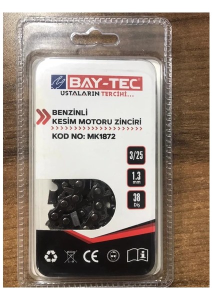 Bay-Tec Benzinli Kesim Motoru Zinciri 38 Diş