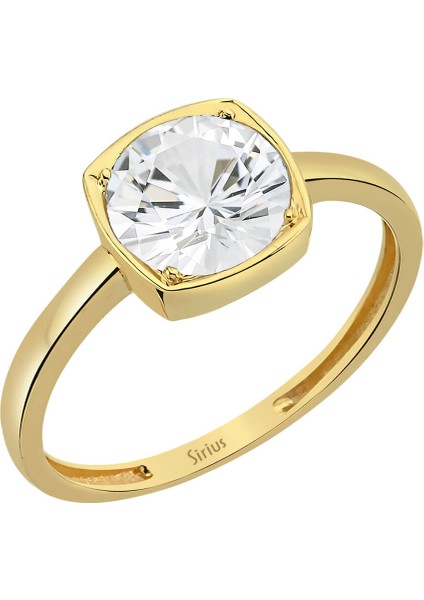 Beyaz Topaz Taşlı Pingala Yüzük 0402R0045