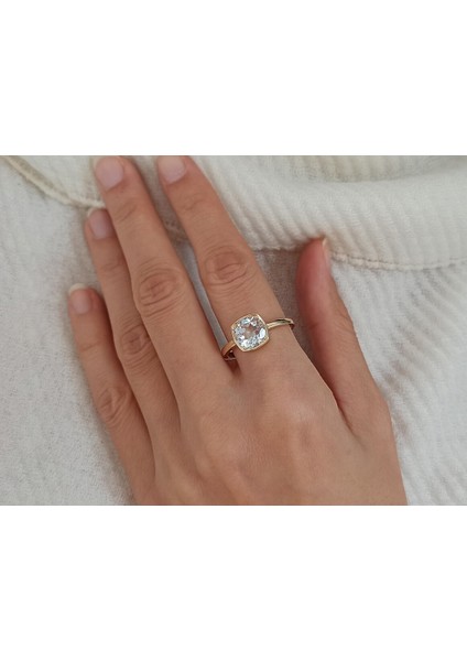 Beyaz Topaz Taşlı Pingala Yüzük 0402R0045 fırsatları