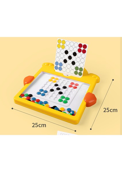 Çocuk Manyetik Kalem Çizim Tahtası Puzzle Manyetik Emme Taş Boncuk Puzzle Bebek Konsantrasyon Eğitimi Koordinasyon Egzersiz Oyuncakları (Yurt Dışından)