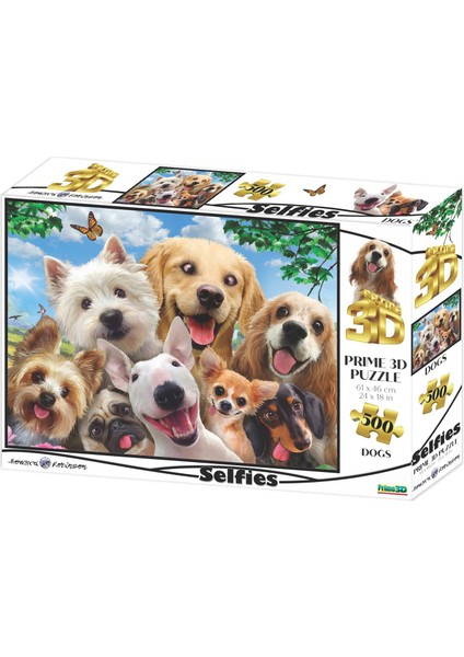 - Köpek Selfie 500 Parça Yetişkin Puzzle 10376