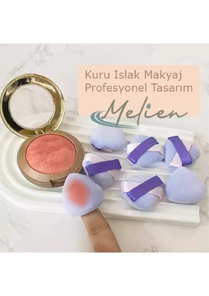 2 Adet Çift Kurdele Pamuk Yıkanabilir Kadife Puf Sünger