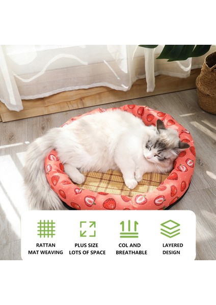 Yuvarlak Kedi Yuvası Evcil Hayvan Malzemeleri - 55CM (Yurt Dışından)