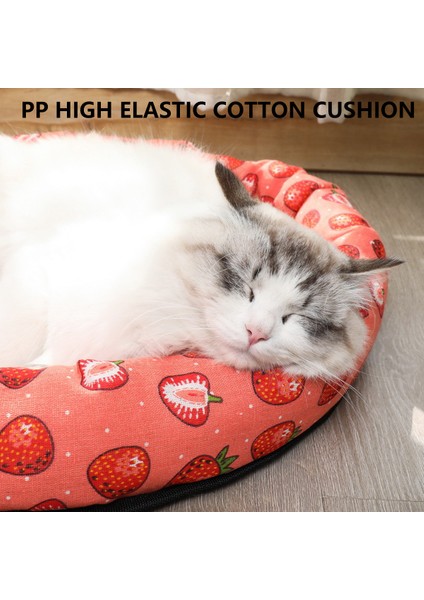 Yuvarlak Kedi Yuvası Evcil Hayvan Malzemeleri - 55CM (Yurt Dışından)