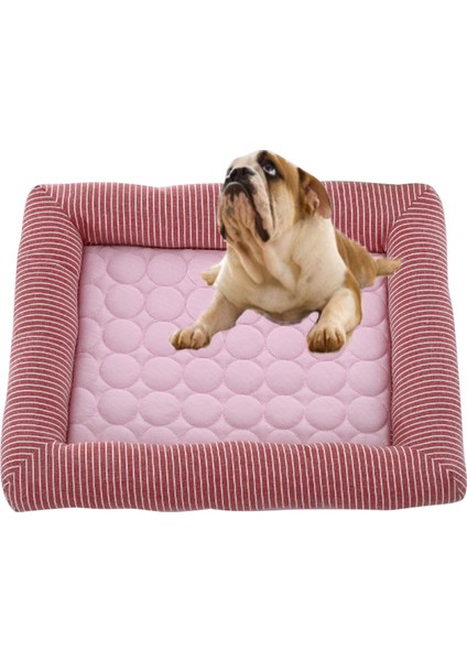 Yazlık Havalı Evcil Hayvan Yuvası-Pembe Beden M 54*43 (Yurt Dışından)