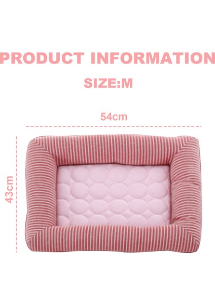 Yazlık Havalı Evcil Hayvan Yuvası-Pembe Beden M 54*43 (Yurt Dışından)