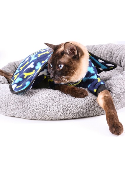 Pet Çift Taraflı Peluş Battaniye-Mavi Kemik BATTANIYE-L(40*32CM) (Yurt Dışından) modelleri