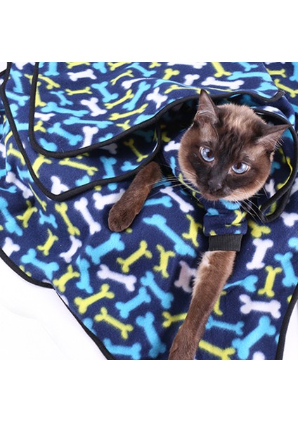 Pet Çift Taraflı Peluş Battaniye-Mavi Kemik BATTANIYE-L(40*32CM) (Yurt Dışından) fırsatları