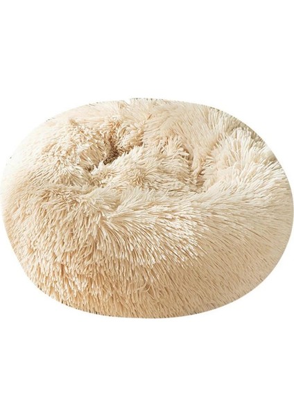 Peluş Evcil Hayvan Yuvası - Açık Kahverengi - Çap 50CM (Yurt Dışından)