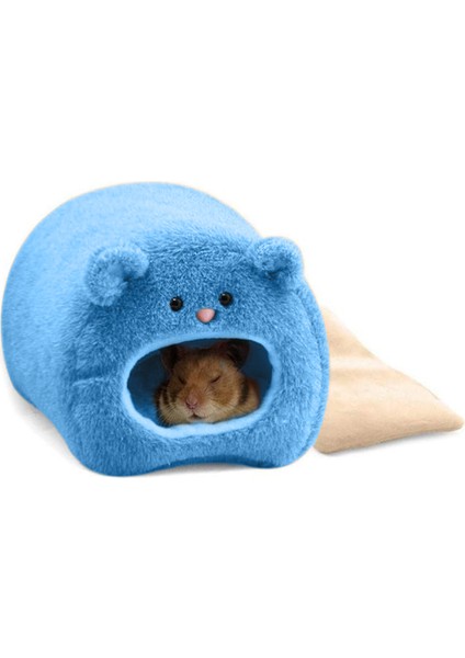 1 Adet Hamster Ayı Yuvası Sıcak Yuva-Ayı Yuvası Mavi (Yurt Dışından)