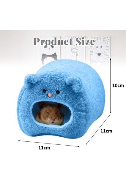 1 Adet Hamster Ayı Yuvası Sıcak Yuva-Ayı Yuvası Mavi (Yurt Dışından)