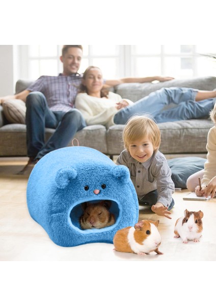 1 Adet Hamster Ayı Yuvası Sıcak Yuva-Ayı Yuvası Mavi (Yurt Dışından)