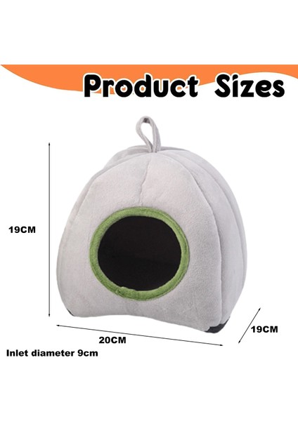 1 Adet Hamster Yuvası-Gri-Yurt Yuvası (Yurt Dışından)