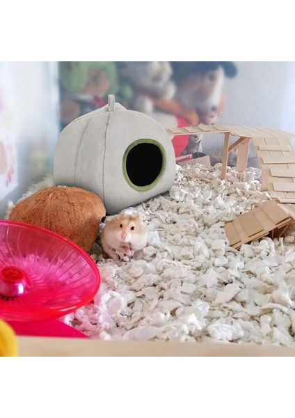 1 Adet Hamster Yuvası-Gri-Yurt Yuvası (Yurt Dışından)