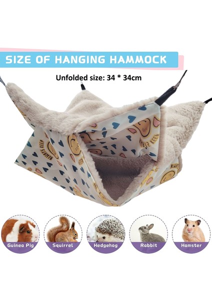 1 Adet Hamster Hamak-Ayçiçeği-Büyük Boy 34*34 (Yurt Dışından)