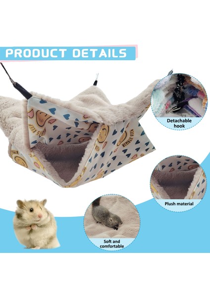 1 Adet Hamster Hamak-Ayçiçeği-Büyük Boy 34*34 (Yurt Dışından)