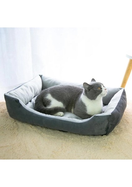Köpek Kulübesi-Siyah ve Gri Tekli Köpek KULÜBESI-60*45CM (Yurt Dışından)
