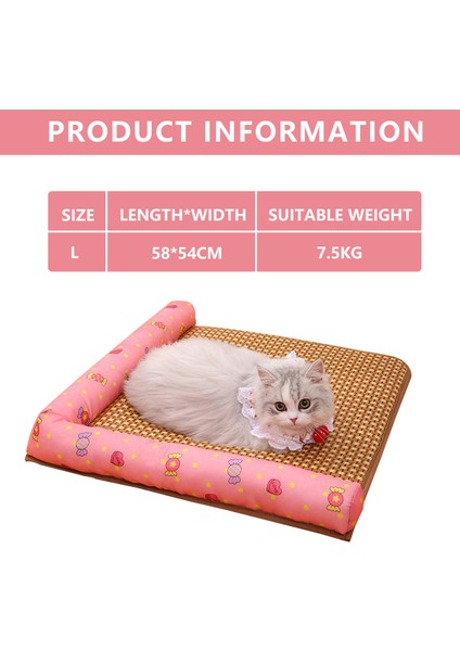 Kaymaz Kedi Soğutma Matı-Şeker Tozu-L (Yurt Dışından)