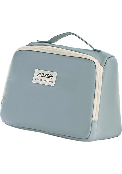 Yüksek Değerli Büyük Kapasiteli Kalem Çantası Siyah Basit Japon Kırtasiye Kutusu Öğrenci Kırtasiye Çantası Saklama Çantası Makyaj Çantası (Yurt Dışından)