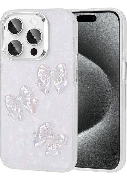 Apple Apple iPhone 15 Pro Max Kılıf Kabartma Figürlü Parlak Şık Tasarımlı Silikon Kapak (Eralli)