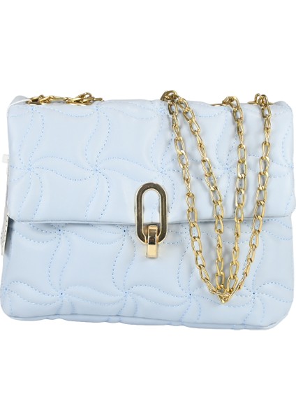 Kapitone Desenli Zincir Askılı Kılitli Aksesuar Kapaklı Iç Orta Gözlü Özel Günlerin Vazgeçilmezi Bayan Çapraz Çanta