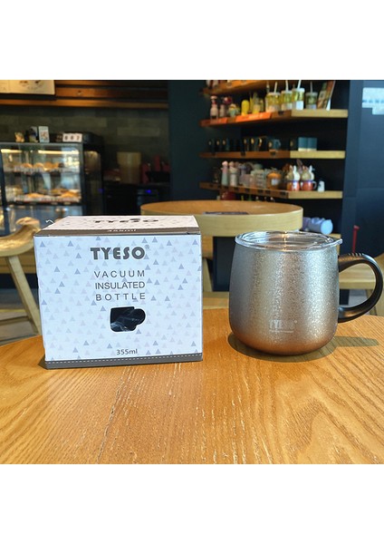 Büyük Kapasiteli Degrade Kupa Tatil Hediyesi Paslanmaz Çelik Kahve Kupa, 355 ml (Yurt Dışından)