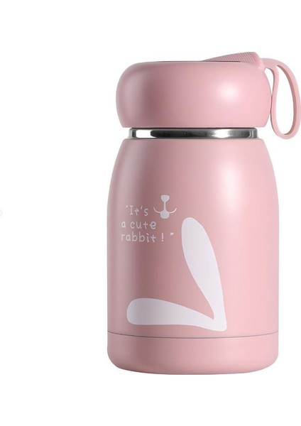Pembe 304 Çelik 320 ml Bebek Mama Saklama Termosu Mug CIN493PM