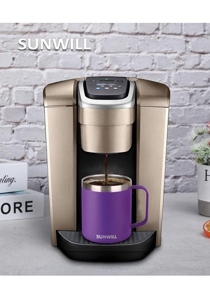 14 Oz Kahve Kupa, Kapaklı Vakum Yalıtımlı Kamp Kupa, Çift Duvar Paslanmaz Çelik Seyahat Bardak Bardak, Kahve Termos Dış Mekan, Zheng Zi (Yurt Dışından) fırsatları