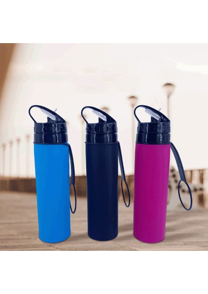 Katlanabilir Su Şişesi - Sızdırmaz Döner Kapaklı - Bpa Içermez, 22 Oz (Gül Kırmızısı) (Yurt Dışından) fiyatları