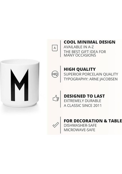 Mektup Kahve Fincanı/mektup Kupa Basit Tarzı (Mektup M) (Yurt Dışından) fiyatları