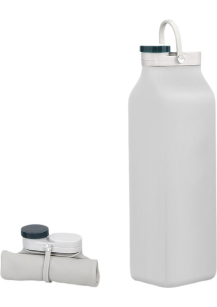 Katlanabilir Su Şişesi Bpa Içermez - Üçlü Sızdırmazlık Hafif 20OZ (Gri) ile Seyahat Spor Şişeleri Için Katlanabilir Su Şişesi (Yurt Dışından)