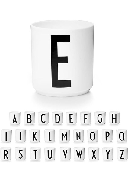 Mektup Kahve Fincanı / Mektup Kupa Basit Tarzı (E Harfi) (Yurt Dışından)