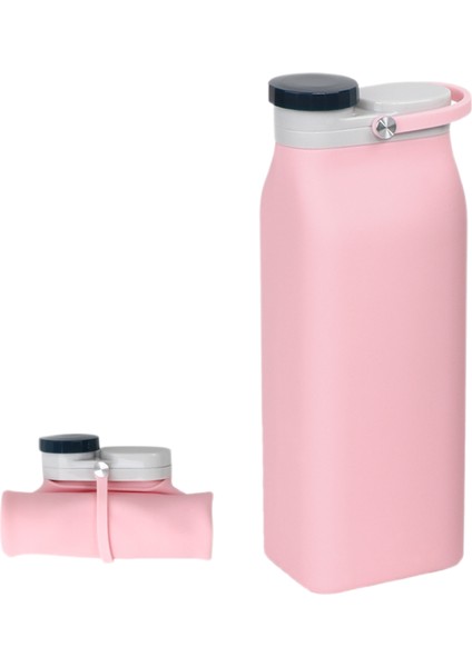Katlanabilir Su Şişesi Bpa Içermez - Üçlü Sızdırmazlık Hafif 20OZ (Pembe) ile Seyahat Spor Şişeleri Için Katlanabilir Su Şişesi (Yurt Dışından)