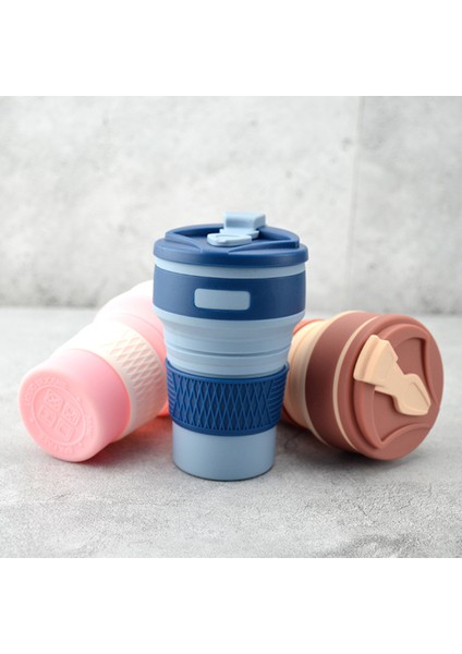 Kahve Fincanı - Cep Boyutunda Katlanabilir Silikon Seyahat Kupası, 12OZ / 350ML （pembe） (Yurt Dışından) fiyatları