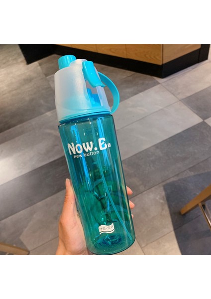 Sprey Su Bardağı Yaratıcı Açık Hava Sporları Plastik Su Şişesi Yaz Sıvı Alımı Soğutma Bardağı Mavi (Opp Torba) 400ML (Yurt Dışından)