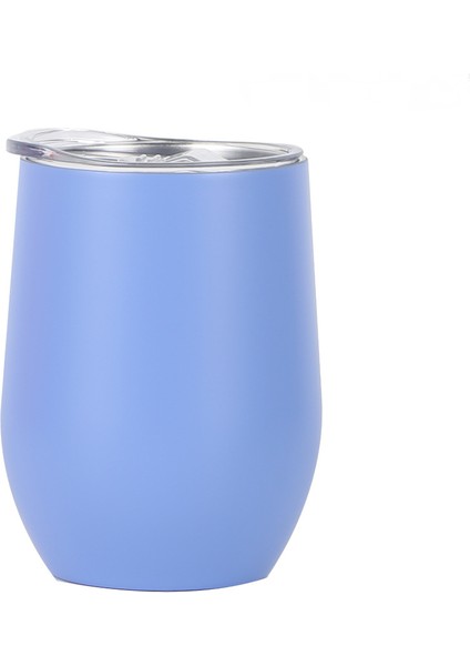 Yumurtalık Paslanmaz Çelik Yaratıcı U Şeklinde Kırmızı Şarap Termos Bardak Büyük Göbek 12 Oz Yumurta Kabuğu Bardak Yıldız Fas Mavisi (Yurt Dışından)