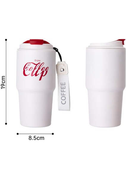 Çift Katmanlı Büyük Kapasiteli Araba Kupa Tatil Hediyesi Paslanmaz Çelik Kahve Kupa, 590 ml (Yurt Dışından) fırsatları