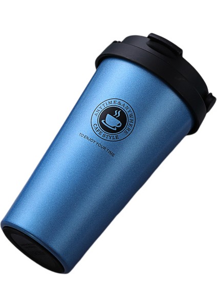 Çift Katmanlı Büyük Kapasiteli Araba Kupa Tatil Hediyesi Paslanmaz Çelik Hasır Bardak, 500 ml (Yurt Dışından)