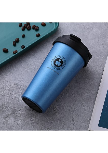 Çift Katmanlı Büyük Kapasiteli Araba Kupa Tatil Hediyesi Paslanmaz Çelik Hasır Bardak, 500 ml (Yurt Dışından) fırsatları