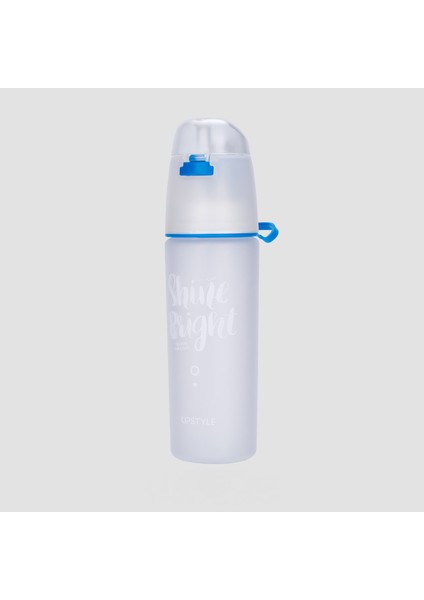 Sprey Su Bardağı Kişilik Yaratıcı Trend Anti-Sonbahar Spor Çocuk Saman Su Isıtıcısı Yaz Çok Fonksiyonlu Beyaz 600ML (Yurt Dışından)