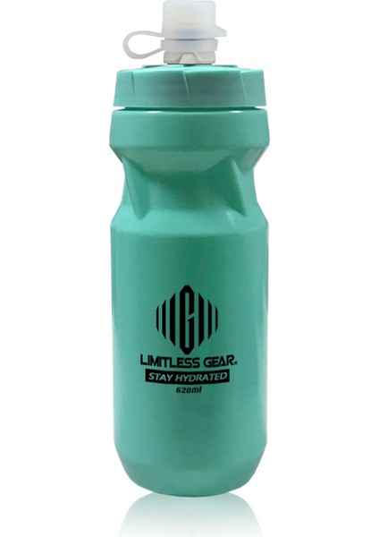 Sıkıştırılmış Spor Şişesi, Büyük Kapasiteli, Gıda Sınıfı, Kokusuz, Toz Yeşili Logo Versiyonu 610ML (Yurt Dışından)